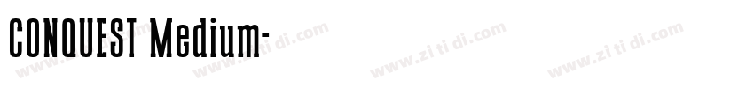 CONQUEST Medium字体转换 CONQUEST Medium字体转换